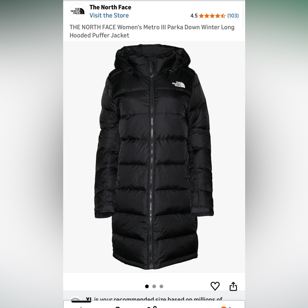 The North Face Women's Long Black Puffer Coat